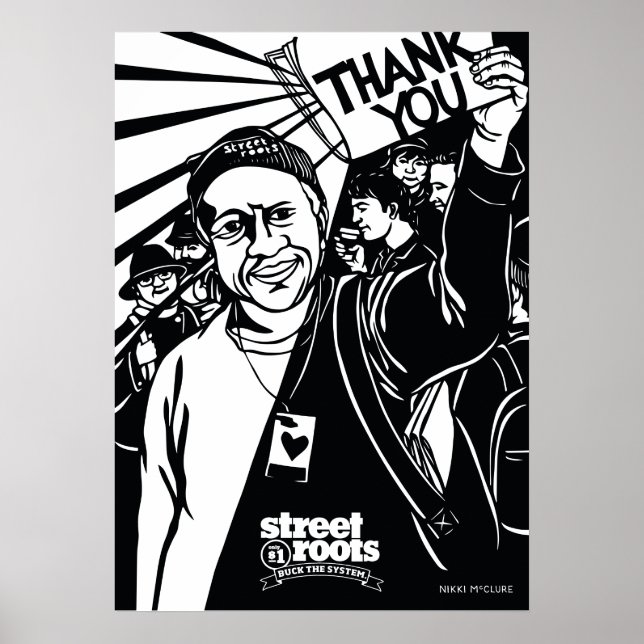 Poster Couverture de Merci Street Roots - Nikki McClure a (Devant)