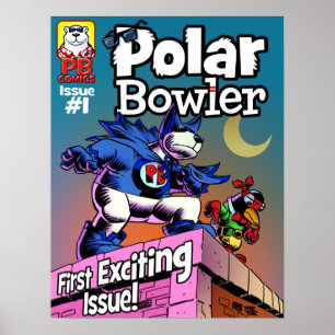 Poster Couverture du livre comique PB