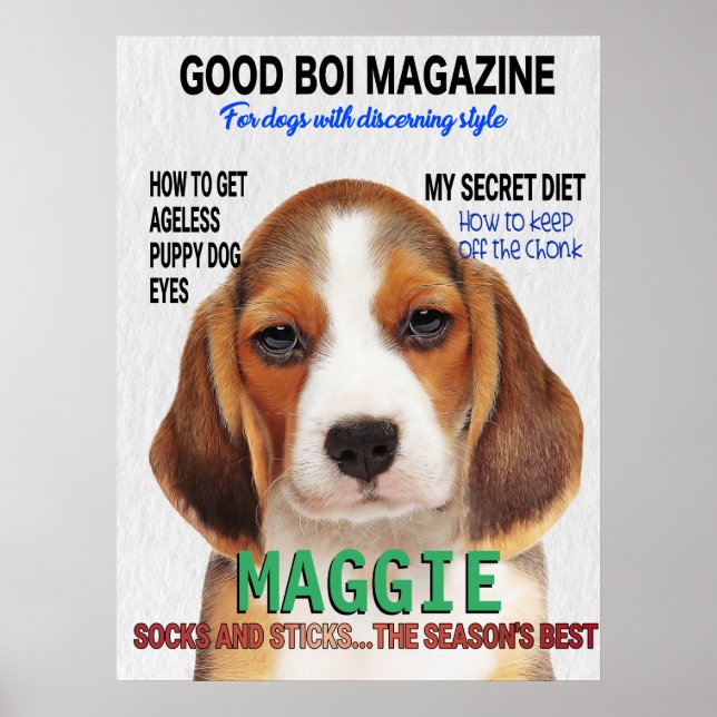 Poster Couverture du magazine beagle Parody (Devant)