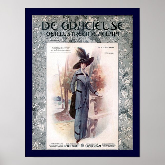 Poster Couverture du magazine de mode KRW 1907 (Devant)