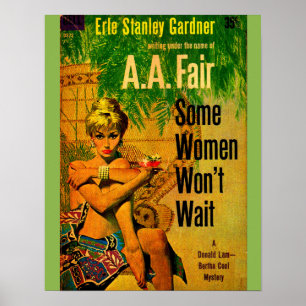 Poster Couverture du roman de pulpe de 1953 Certaines fem