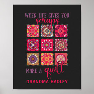 Poster Couverture Patchwork Personnalisée