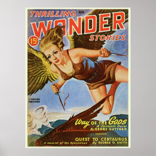 Poster Couverture vintage de la bande dessinée "Wonder"