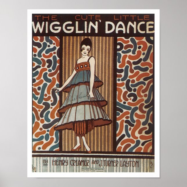 Poster Couverture Vintage de Wigglin Dance (Devant)
