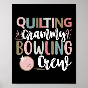 Poster Couvre-lit de couture de quilles de l'équipe de Gr