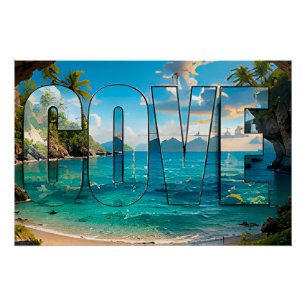 Poster Cove Éditorial Luxueux Côtiers