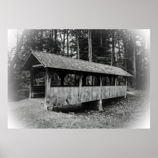 Poster Covered Foot Bridge