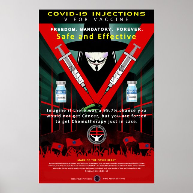 Poster COVID-V Pour Vaccin (Devant)