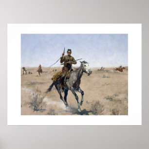 Poster Cow-boy western américain