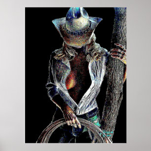 Poster Cow-girl