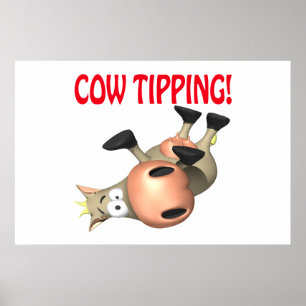 Poster Cow Tipping