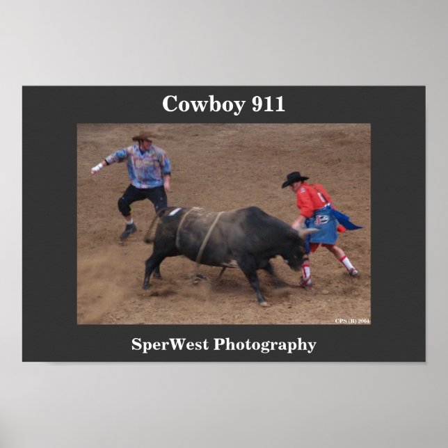 Poster Cowboy 911 (Devant)