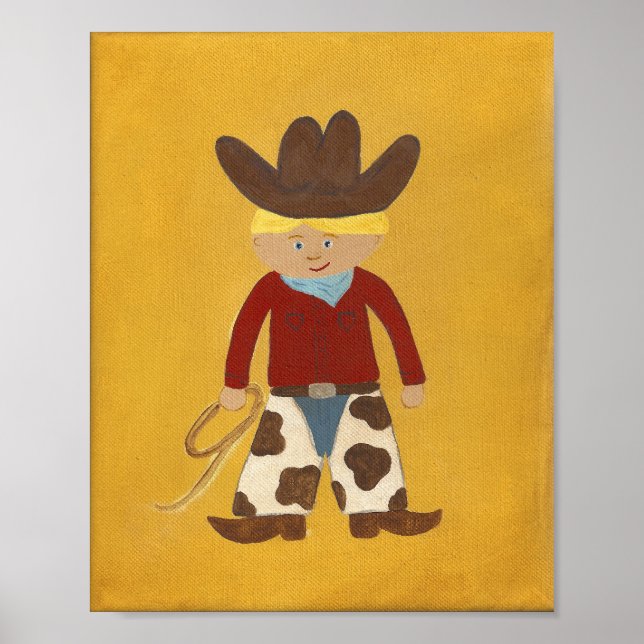 Poster Cowboy Clyde Nursery Art - PRINT (Devant)