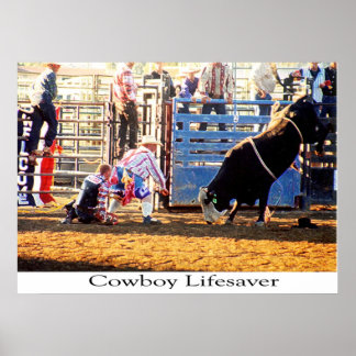 Poster Cowboy Lifesaver