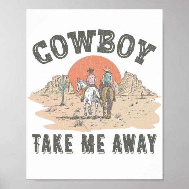 Poster Cowboy m'emmène (Devant)