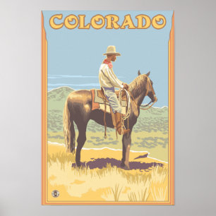 Poster Cowboy (Vue latérale) Colorado
