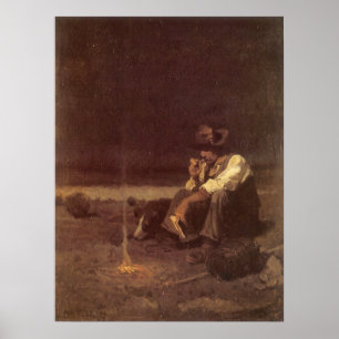 Poster Cowboys occidentaux vintages, berger de plaines