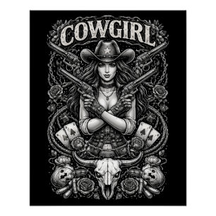 Poster Cowgirl de fer