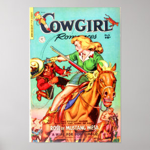 Poster Cowgirl Romances — Rose de Mustang Mesa