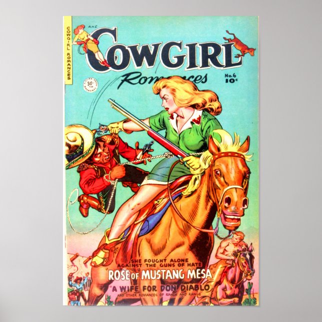 Poster Cowgirl Romances — Rose de Mustang Mesa (Devant)