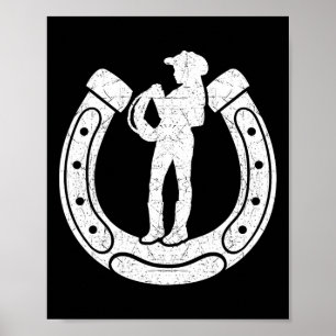 Poster Cowgirl Silhouette Horsescute Ss Cute Ss Horback