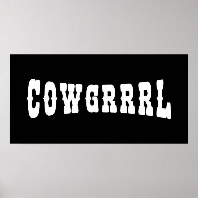 POSTER COWGRRRL (Devant)