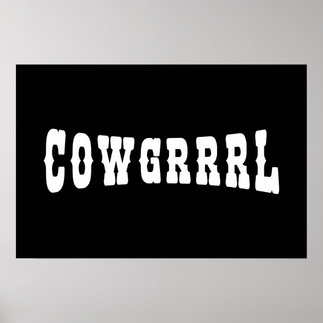 POSTER COWGRRRL (Devant)