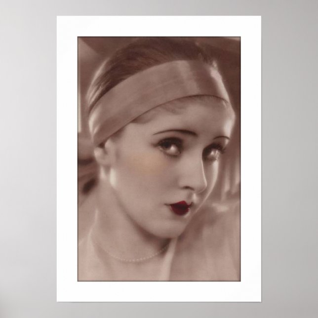 Poster coy deco femme avec bandeau (Devant)