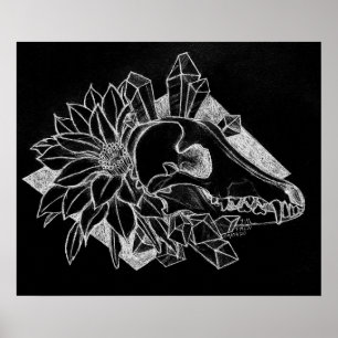 Poster Coyote de cristal inversé