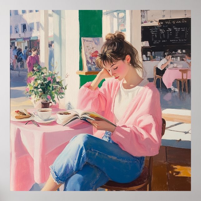 Poster Cozy Café Daydream: Charming Art (Devant)