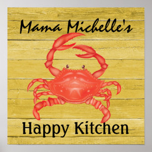 Poster Crabby... Happy Kitchen - SRF