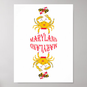 Poster Crabe dans le Maryland
