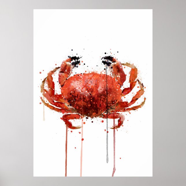 Poster Crabe rouge (Devant)