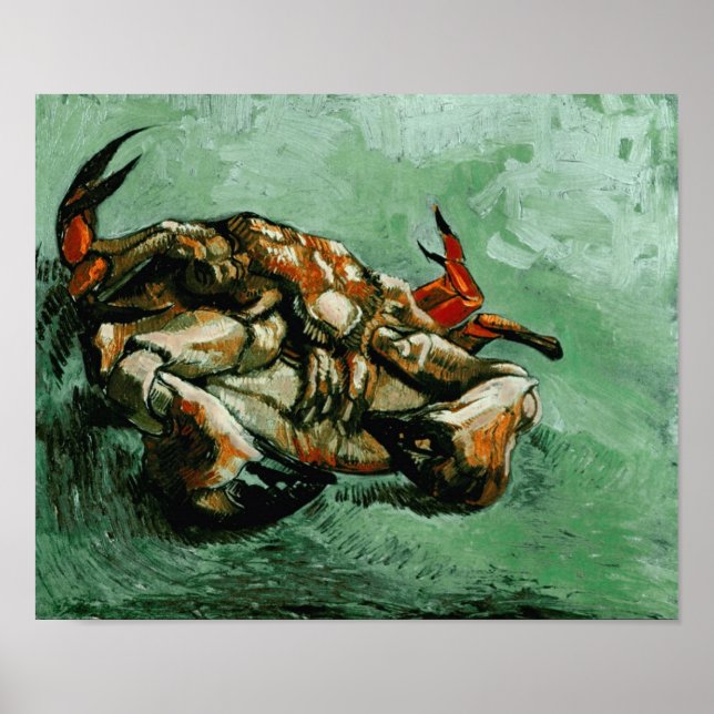 Poster Crabe sur son dos (F605) Van Gogh Fine Art (Devant)