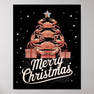 Poster Crabe Xmas Arbre Crabe Arbre de Noël Débardeur3