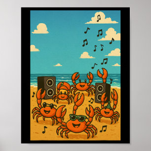 Poster Crabes dansants