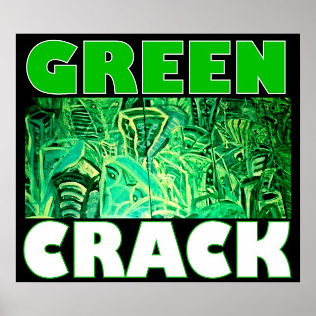 POSTER CRACK VERT (Devant)