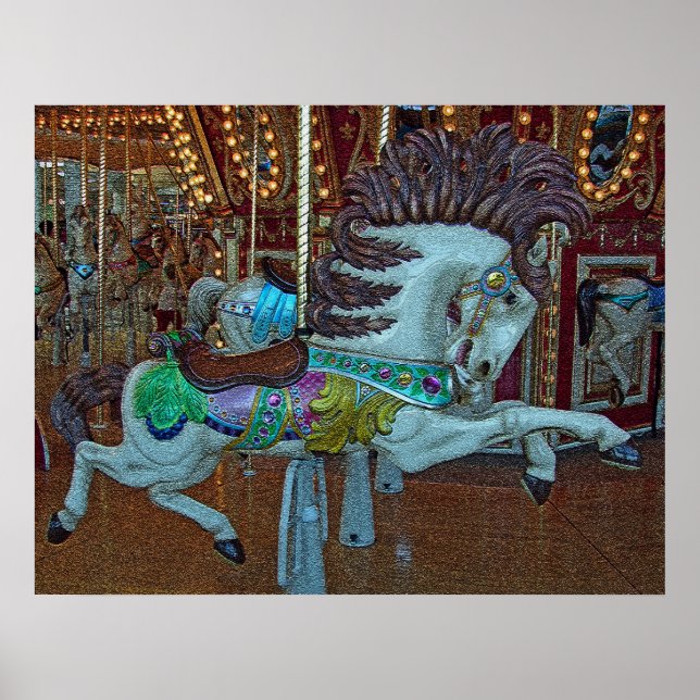 Poster Cracker Merry-Go-Round Horse (Devant)