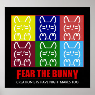 POSTER CRAIGNEZ LE LAPIN