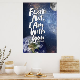 Poster CRAINTE NON, je suis avec toi Religieux - Isaïe 41