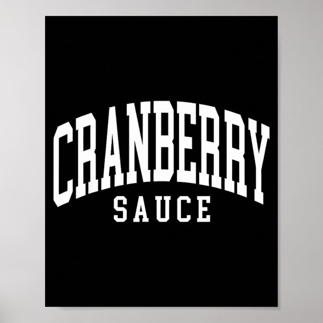 Poster Cranberry Sauce Thanksgiving Cooking Funny  (Devant)