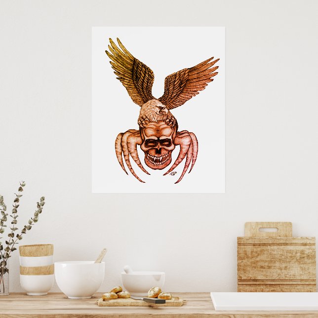 Poster Crâne à aigle (Cuisine)