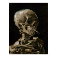 Crâne avec brûler la cigarette Vincent van Gogh Ar