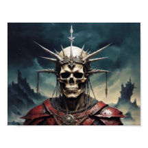 Crâne couronné fantôme des morts