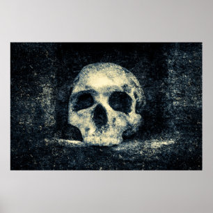 Poster Crâne d'horreur d'Halloween