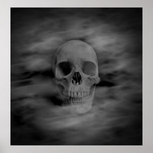 Poster Crâne fantôme d'Halloween