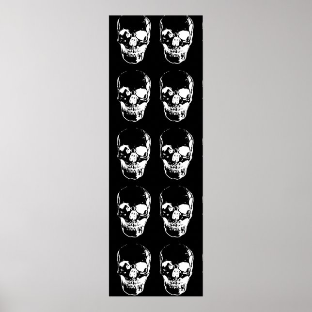 Poster Crâne - noir et blanc (Devant)