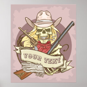 Poster Crâne personnalisable