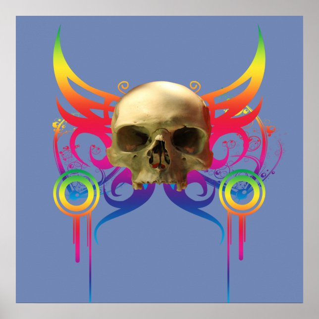 Poster Crâne Vampire (Devant)