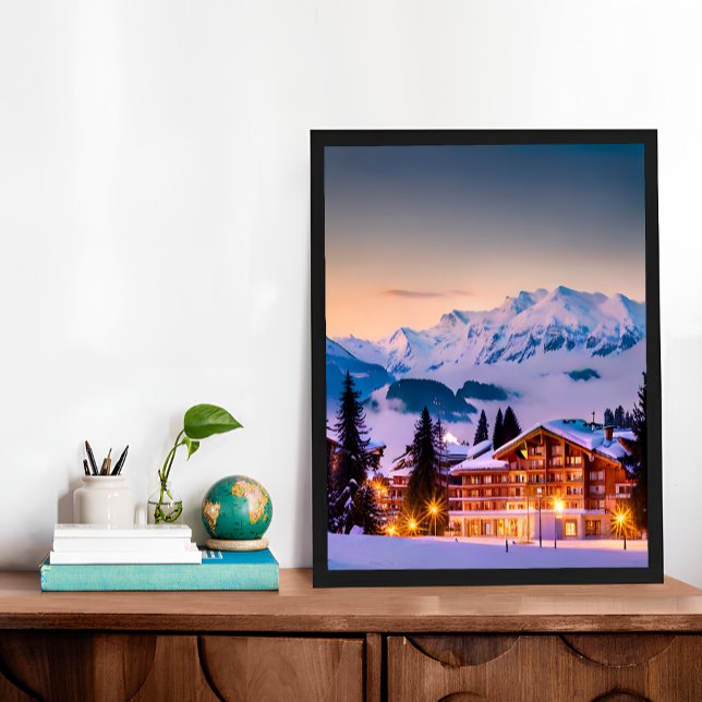 Poster Crans Montana Suisse Photo (Crans Montana Switzerland Photo Poster)